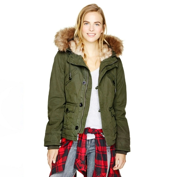 fur lined army jacket